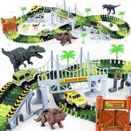 Dinosaur Track Free Combination DIY Track Children Dinosaur Track Toy Car Assembly Track