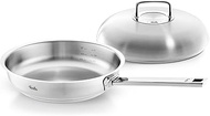 Fissler Profi Collection Stainless Steel Frying Pan Set 2 Pieces Diameter 28 cm Uncoated with High C
