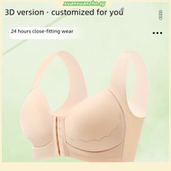 KLAME XL-6XL Plus Size Women's Front Closure Bras Female Comfort Wireless Seamless Lingerie Thin Bra