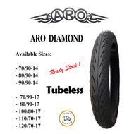 Paling Murah Special Maxxxis 3D Diamond Pattern  ARO TYRE Tubeless Tire Motorcycle Size 14 Scooters 