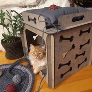 現代膠合板貓屋