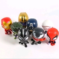 ⭐🇲🇾READY STOCK🇲🇾⭐Marvel Gacha Capsule Set 8 Type Avengers Cute Small Display/Car Accessories Dashboa