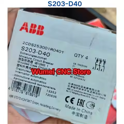 ABB Circuit breaker， S203-D40