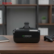 [tishita] Immersive 3D Viewing Virtual Reality Headset Adjustable Strap Plastic VR Goggles Movie Gam