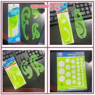 Elliptical/Ellipse plastic geometric ruler, Parabolic, multi-purpose, WinQ protractor