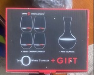 RIEDEL SET CRYSTAL GLASS WINE DECANTER THE O WINE TUMBLER MADE IN GERMANY