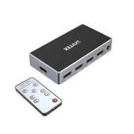 Unitek 4K HDMI 1.4b 切換器 5入1出 V1110A