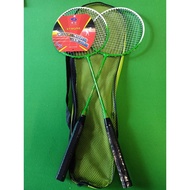 BADMINTON RACKET GREEN W/ FREE SHUTTLECOCK / GAMIT SA LARONG BADMINTON / RAKETA