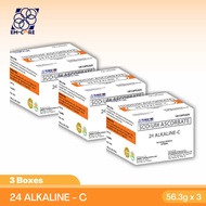 3 Boxes 24 ALKALINE-C Vitamins (Sodium Ascorbate) | 100 Capsules/Box