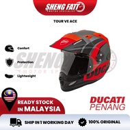 DUCATI TOUR V4 ECE HELMET Full Face Helmet Motor Visor Topi Keledar Keselamatan Full Face Original Superbike SIRIM