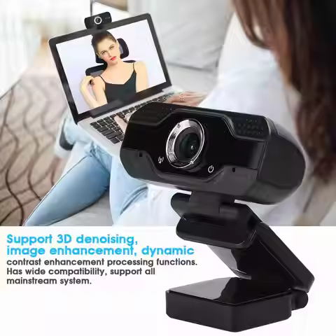 1080P Desktop Computer Camera USB Online Class Webcam with Microphone Camera Drive Camera