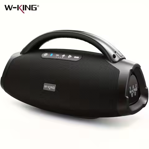 W-KING 200W RMS Portable Bluetooth Speakers, Massive Bass Party Boombox IPX7 Waterproof Speaker Larg