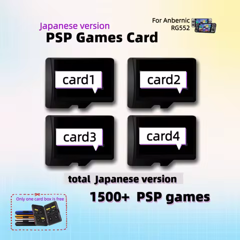 TF Game Card FOR ANBERNIC RG552 PSP Japanese Version 1500+ Best Collection Plug&Play Classic Retro H