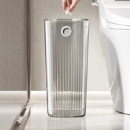 Transparent Transparent Coverless Gap Trash Can High-Appearance Narrow Gap Household Plastic Sanitar