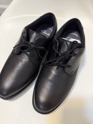 Clarks 返學皮鞋 Black Leather School Shoes UK 3.5G