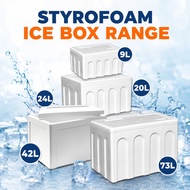 Styrofoam Ice Box / Cooler Box / Picnic box / Foam Box / Fish Box / Tong Ais Polyfoam / Gabus(9L,20L