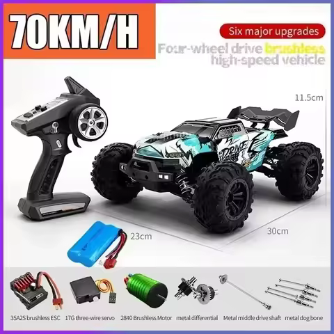 SCY 1:16 Brushless High-speed 70KM/H4X4 Off-road 2.4G Four-wheel Drive Remote Control Car Four-wheel