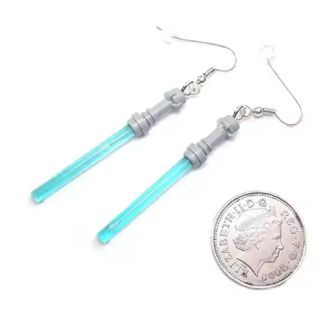 Light Saber Earrings - Sci Fi Earrings - Novelty Earrings -Light Saber - Geeky Gift