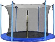 Zoyemone 15FT Trampoline Replacement Safety Net for Round Frame Trampoline Breathable and Weather-Resistant Trampoline Enclosure Net with Adjustable Straps-NET ONLY