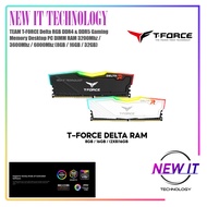 TEAM T-FORCE Delta RGB DDR4 & DDR5 Gaming Memory Desktop PC DIMM RAM 3200Mhz / 3600Mhz / 6000Mhz (8G