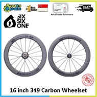 Original Product SIXSIXONE Bike 3 Speed Carbon Wheels 16"1 38 349 Hight Rim Brake 40mm For 3sixty