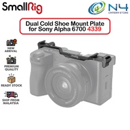 SmallRig 4339 Dual Cold Shoe Mount Plate for Sony Alpha 6700 a6700