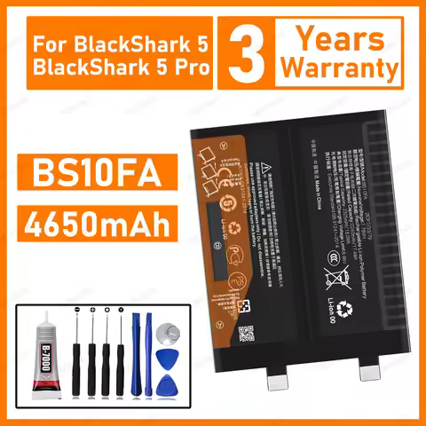 100% New Zero Cycle BS10FA Battery For Xiaomi Black Shark 5/Black Shark 5 Pro Batteries Bateria+Free