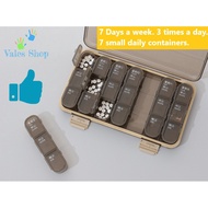 Quality Medicine Storage Box 7 Days Tablet Pill Sorter Pill Case Pill Organizer Box