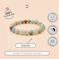 ZUPAZUPAZUU - Amazonite Crystal Bracelet 6mm | Certified Genuine Crystal Bracelet