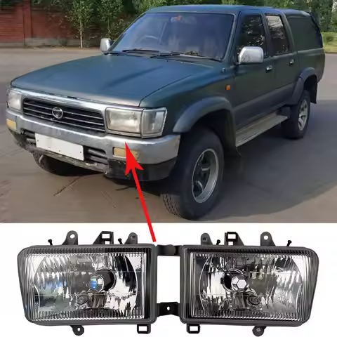 Car Headlight LN130 N130 Headlamp A Pair Heaadlamp 1992 1993 1994 1995 1996 1997 For Toyota Hilux Su