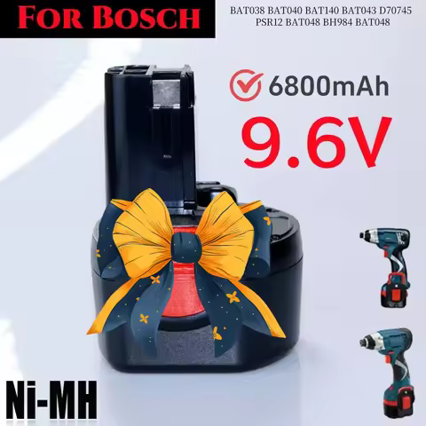 for Bosch 6800mAh 9.6V battery replacement PSR 960 BAT048 BAT119 BAT100 BH984 BPT1041 23609 32609 PS