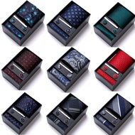 Tie Six-Piece Set Gift Box Group Tie Wedding Tie Formal Suit Ready Stock Business Men Wholesale XD0Z