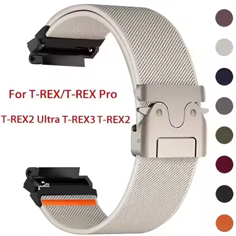 Nylon Strap for Amazfit T-rex 2 3 Watch Ultra Elastic Smart watch band Correa For Amazfit Trex Pro T