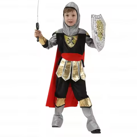 Carnival Party Fancy Dress Child Greek Roman Gladiator Costume Boys Knight Cosplay
