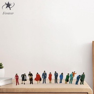 [Fenteer] 12x 1/87 Mini People Figures Collections Hobby Miniature Layout Diorama Figures