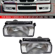QUENNA Car Fog Light Housing Front Bumper Defogging Lamp Cover Bulb Replacement Assembly for BMW 3 S