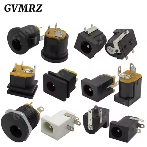 10PCS DC-005 DC Power Jack Socket Connector DC005 5.5x2.5mm 5.5x2.1mm 5.5x1.7mm 4.0x1.7mm 3.5x1.35mm