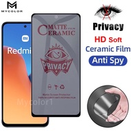 Privacy Ceramic Film Anti-Spy Soft Screen Protector For Redmi A5 A4 A3 A2 A2+ A1 14C 14R 13 13X 13C 