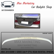 BMW 5 SERIES E60 2004-2010 P STYLE CAR SPOILER REAR TRUNK SPOILER LIP ABS SKIRT LIP BODYKIT