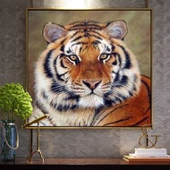 DIY 5D tiger Diamond Embroidery, Round Full Diamond beads tiger decoration painting rhinestone Diamond painting diamond painting cross stitch,beads painting