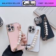 HONOR X6a X6b X7 X7a X7b X8 X8a X8b X9 X9a 70 90 200 Pro Lite fon pearl chain electroplated case 手机壳
