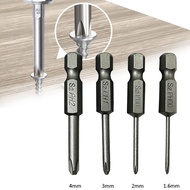 Heavy Duty 50mm Hex Shank Cross Screwdriver Bits Set for Tough Jobs (4pcs)