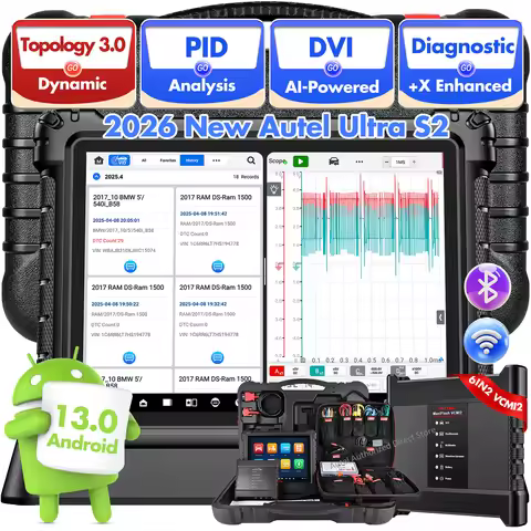 Autel MaxiSYS Ultra S2 Scanner UltraS2 AI Intelligent Scan Tool 6IN1 VCMI2, Topology 3.0 PID Analysi