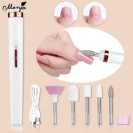 Monja Machine 36W USB Electric False Nails Tips Grinder Cuticle Softener Sanding Grit Polishing Sander Bits Set Manicure Pedicure Tools Devices