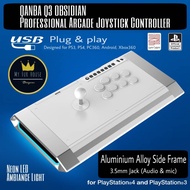 Genuine QANBA Q3 Pearl White PlayStation Edition Arcade Joystick Controller Xbox PS4 PS5 Nintendo Switch Android PC360