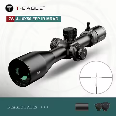 T-EAGLE ZS 4-16x50 FFP Tactical Scope With Zero Stop Riflescope For Hunting 1/10 MRAD Lunetas FFP Ai