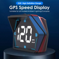 [Ddouble.my] Car Digital GPS Speedometer HD LED Display Speed MPH KMH HUD Compass Digital GPS HUD Ov