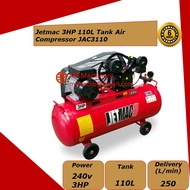Jetmac 3HP 110L Tank Air Compressor JAC3110