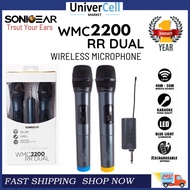 SonicGear Professional VHF Wireless Microphone | WMC 2200RR Dual Mic (Two Mic) | 1 Year Warranty