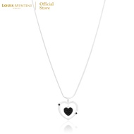 Louis Montini (Jewelry) Sterling Silver 925 Necklace สร้อยคอเงินแท้ 92.5% สร้อยคอผู้หญิง รูปหัวใจ LJ